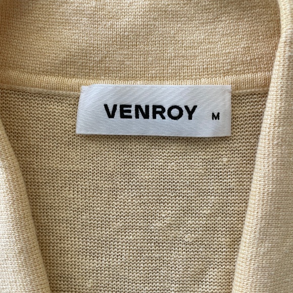 Venroy Knitted Contrast Stitch Short Sleeve Shirt - Picture 4 of 10